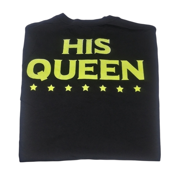 Hanes Tops - "His Queen" Tee Sz L NWT